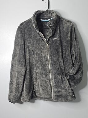 Free Country Gray Plush Full-Zip Jacket